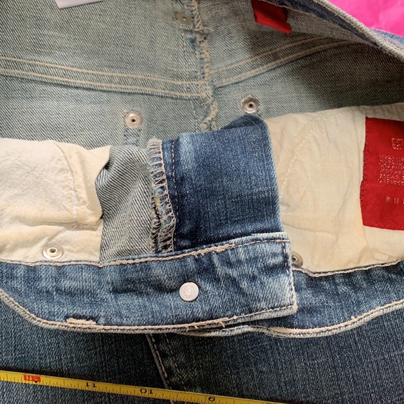 Fire Jeans distressed mini skirt, frayed hemline, sz1 - Picture 7 of 7